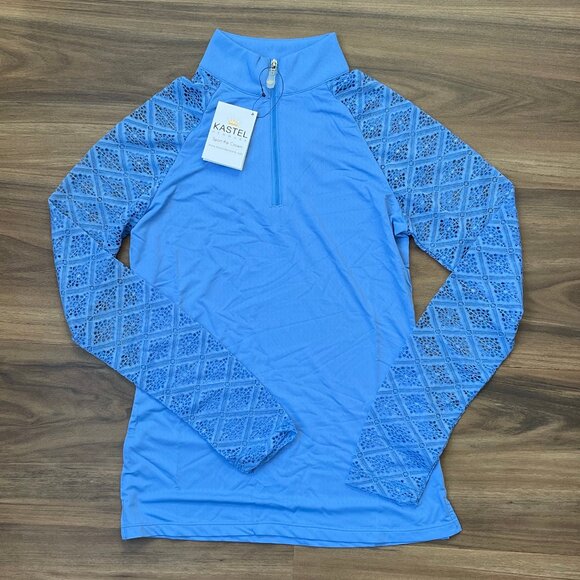 Kastel Denmark Riding Sun Shirt - Lace Sleeves - Periwinkle - XXS - Picture 1 of 5